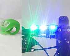Велосипедный фонарь габарит зеленый