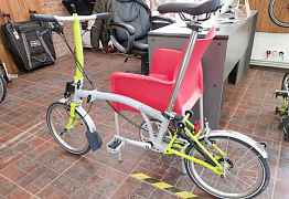 Складной велосипед Brompton MS2L Grey - Lime Green