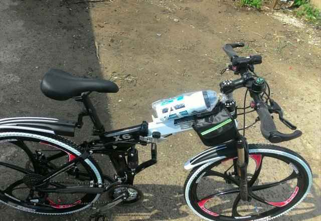 Велосипед с литыми дисками складной (новый)