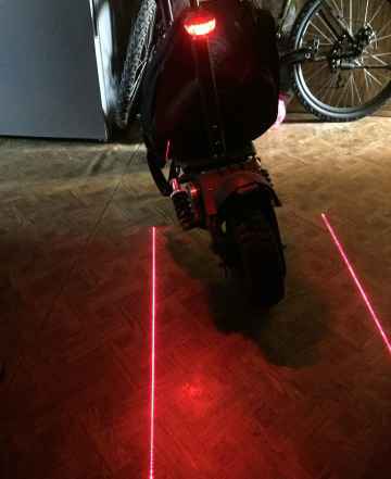 Лазерный стоп сигнал для велосипеда и самоката