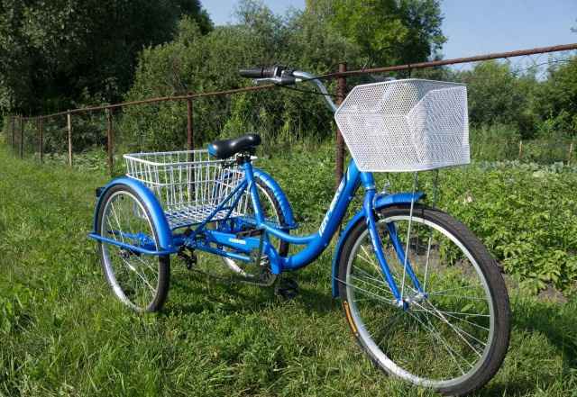 Велосипед трехколесный взрослый (синий)