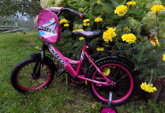 Детский велосипед для девочки 3-6 лет