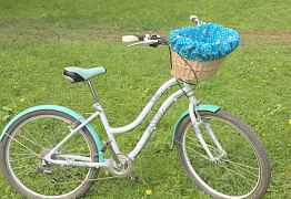 Велокорзина, плетеная корзина для велосипеда