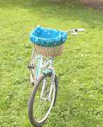 Велокорзина, плетеная корзина для велосипеда