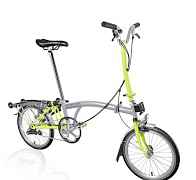 Складной велосипед Brompton H3R Grey/Lime Green
