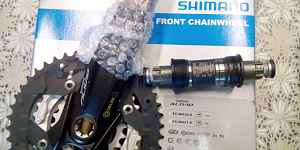 Система Shimano Alivio FC-M430 3x9S+каретка ES25