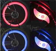 Светодиодная подсветка на колеса для велосипеда