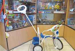 Продам детский трехколесный велосипед с ручкой