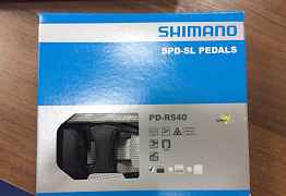 Shimano PD-R540 SPD-SL педали шоссейные с шипами
