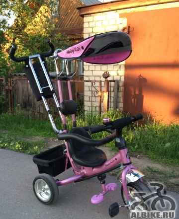 Велосипед Moby Kids розовый 3-колесный - Фото #1