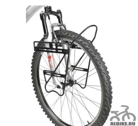 Велосипедный багажник на переднее колесо + сумки