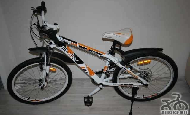Велосипед фури Toru 24, белыйоранжевыйчерный - Фото #1
