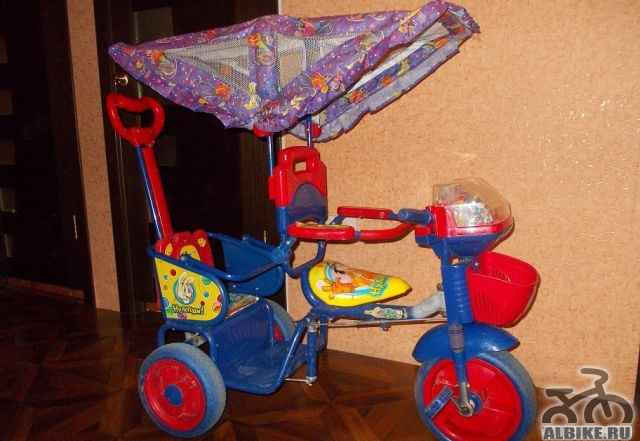 Детский двухместный велосипед для детей погодок - Фото #1