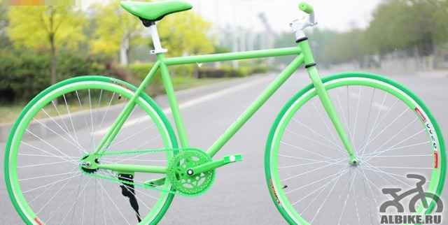 Велосипед цветной (супер Slim) Fixed Гир новый
