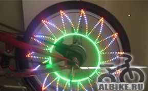 Светодиодная LED подсветка для колес велосипеда
