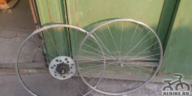Два колеса хромированые диаметр 64 см -26 дюймов - Фото #1