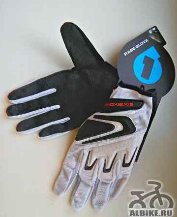 Велоперчатки 661 Rage Gloves 2014 L - White/Black