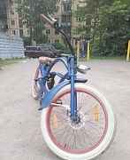 Велосипед чоппер Stretched Байк alfabike синий мат
