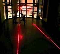 Велосипедный фонарь с лазерными габаритами