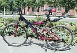 Велосипед с двумя амортизаторами