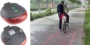 Лазерный задний фонарь для велосипеда