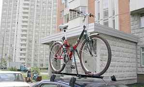 Крепление на крышу для перевозки велосипеда