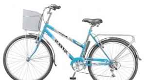 Велосипед стелс с корзиной и багажником