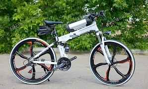 Брендовый велосипед с электродвигателем БМВ X6