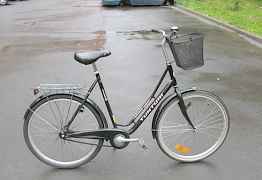 Дорожный финский велосипед Tunturi c корзинкой