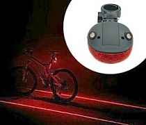 Вело фонарь задний 5 светодиодов + 2 Лазера