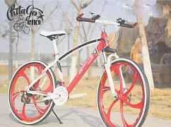 Велосипед БМВ X1, цвет красно-белый