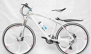 Велосипед БМВ X 1 (белый) на литье