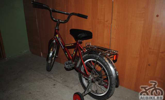 Велосипед 4-8 лет с боковыми колесиками - Фото #1