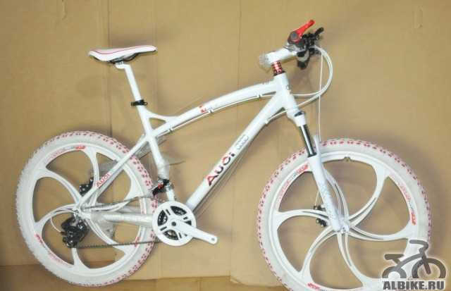 Велосипед Ауди Q7 белый на изогнутых дисках - Фото #1