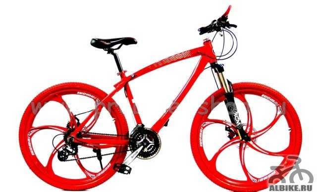 Велосипед БМВ X1 на спицах, черный/красный