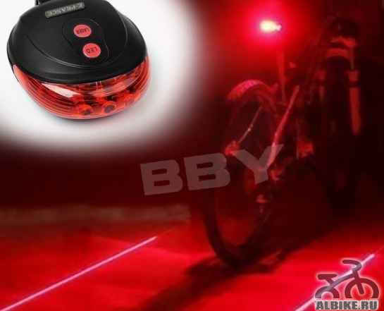 LED Лазерный задний фонарь на велосипед
