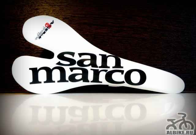Ярко-белое карбоновое седло Selle SanMarco Carbon - Фото #1