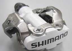 Контактные педали Shimano M520 white с платформами
