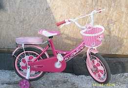 Детский розовый велосипед для девочки