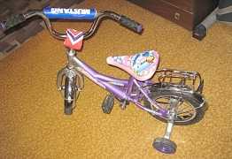 Детский велосипед, колеса 12" радиус