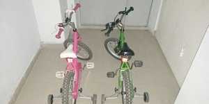 Велосипеды 16" с боковыми колесами для мальчиков и