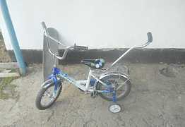 Детский велосипед цвет синий