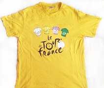 Велоформа, футболка Тур de France, cерая "Лидер"